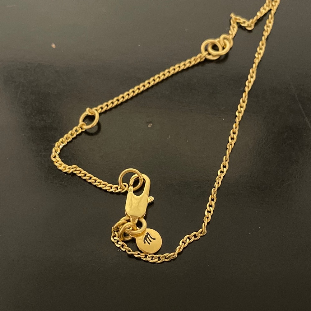 NWOT Madewell gold twisted-chain pendant necklace - Picture 7 of 10